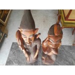Фигури от Африка, тиково дърво ,обработени от всички страни - 4030